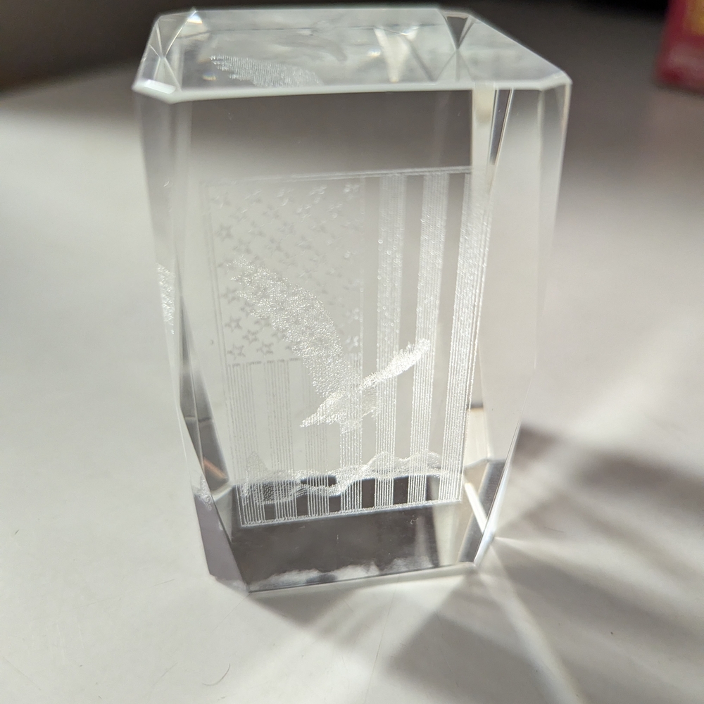 Crystal Eagle Paperweight